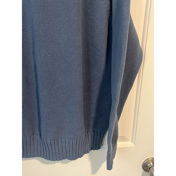 Old Navy Mens Sweater XL Blue Ribbed Round Neck Vintage - Picture 5 of 7